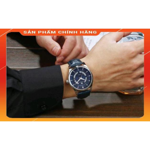 Hot!!! Đồng hồ nam Wwoor dây da mặt tròn có lịch độc đáo chống nước chính hãng Tony Watch 68 giá re