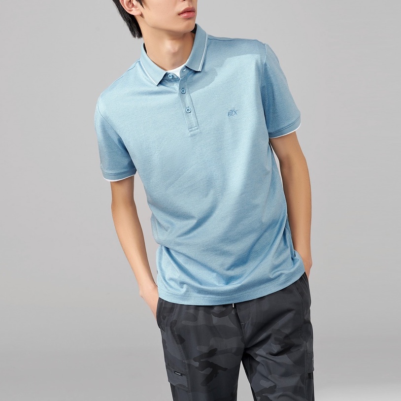 HLA - Áo Thun Polo Nam Xinjiang Cotton Short Sleeve POLO Shirt