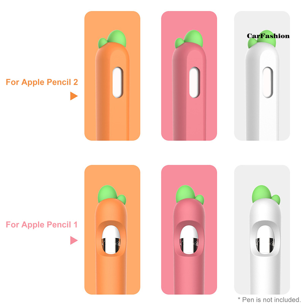Vỏ Bảo Vệ Bút Cảm Ứng Hình Củ Cà Rốt Đáng Yêu Cho Apple Pencil 1 / 2