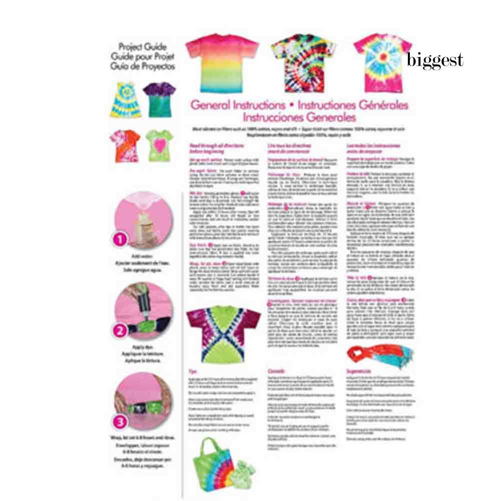 Set 12 màu nhuộm vải tie dye DIY chất lượng cao
