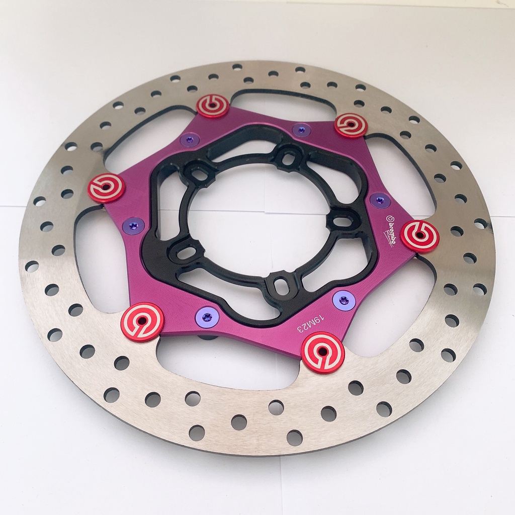 COMBO Đĩa Thắng Trước size 265mm + Lòng OVERSIDE 5 lỗ + 6 Ốc Lòng GR5 6li10 gắn Trước Mâm Zin 5 lỗ VARIO CLICK 150