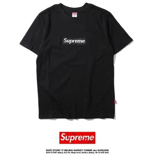 Áo Thun Cotton Tay Ngắn Thêu Chữ Supreme Thời Trang Cho Nam Và Nữ