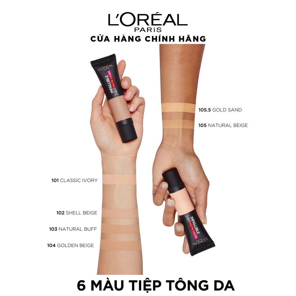 Kem nền lâu trôi L’Oreal Paris Infallible 24H MATTE COVER 35ml | BigBuy360 - bigbuy360.vn