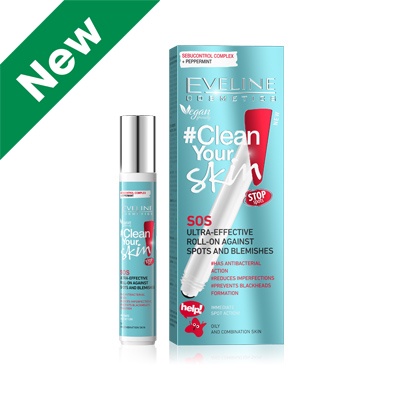 Lăn ngừa mụn Clean Your Skin Eveline 18ML | BigBuy360 - bigbuy360.vn