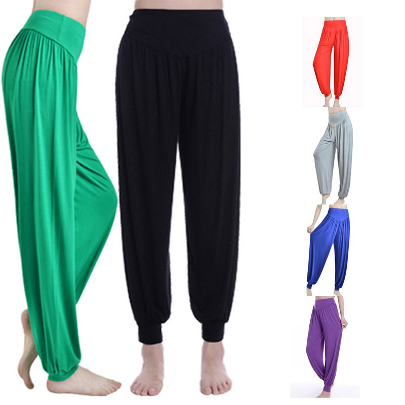 Quần alibaba dài màu trơn thời trang cho nữ