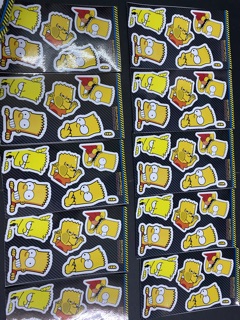 Stiker tấm chữ Nhật simpson há miệng