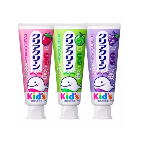 Kem đánh răng KAO kid's nội địa Nhật, đủ vị cho bé từ 3 tuổi