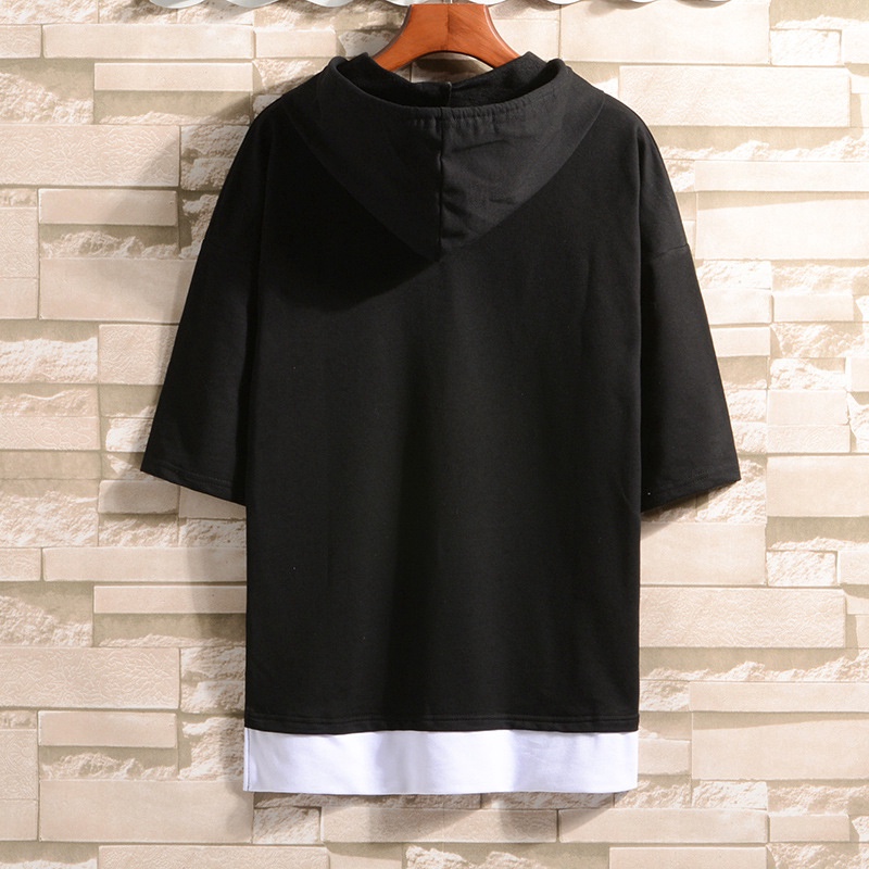 Áo Hoodie Ngắn Tay Phong Cách Hàn Quốc Thời Trang Mùa Hè Mới Dành Cho Nam