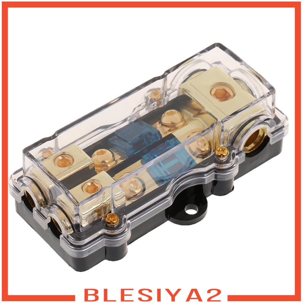Car Stereo Audio Inline Fuse Holder Distribution Block 4 6 8 Gauge Out