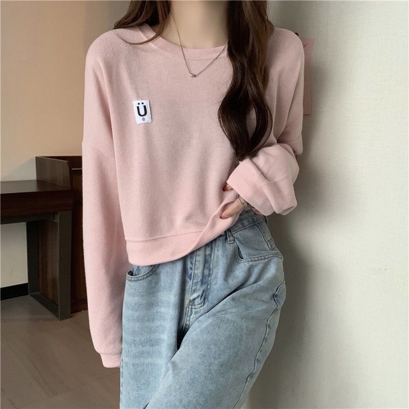 Áo Sweater Mỏng Dáng Ngắn Dễ Thương Thời Trang Xuân Thu Cho Nữ