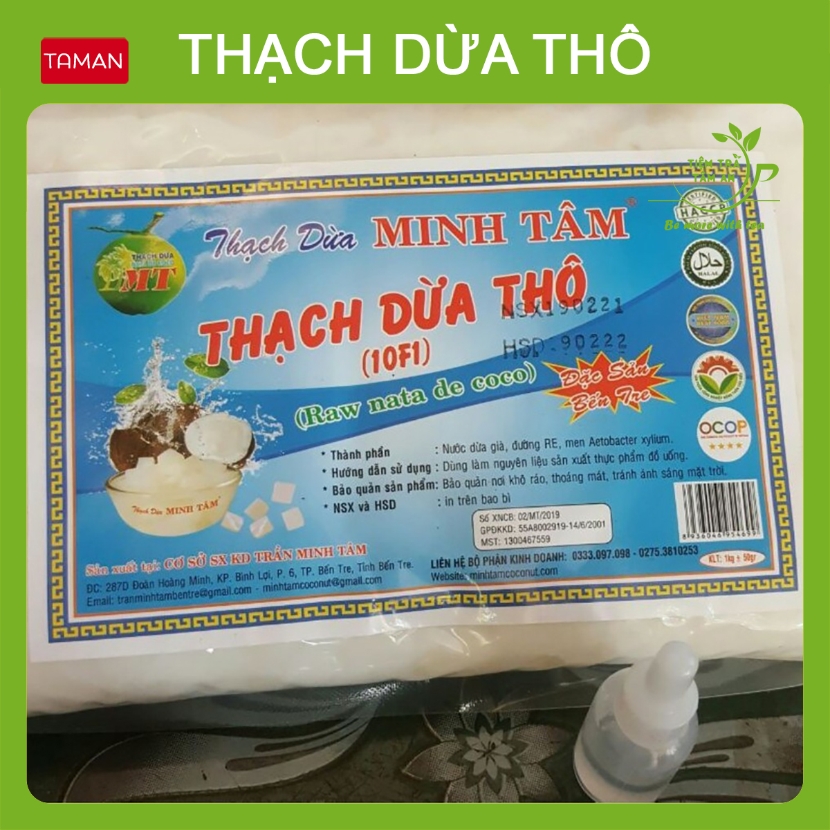 [Mã TIEMTA5K0 giảm 50%] Sỉ 1kg Thạch dừa thô - Thạch dừa thô Bích Liên Dương - Thạch dừa thô Minh Tâm tặng hương dừa | BigBuy360 - bigbuy360.vn