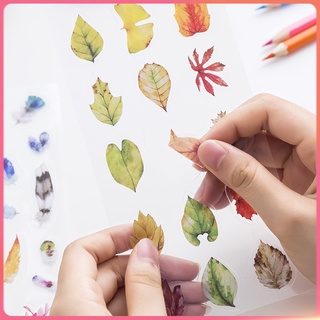 Sticker dán trang trí hình hoạt hình trong suốt dễ thương DIY