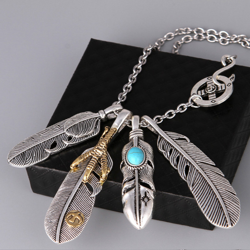 Dây chuyền mặt hình lông vũ thời trang