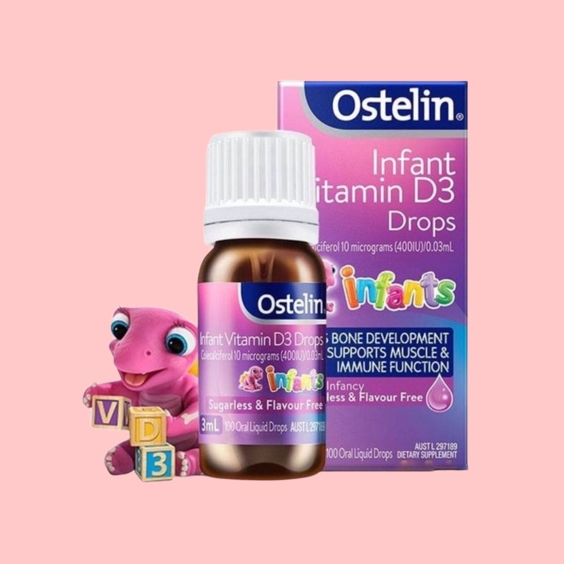 ￼Vitamin D3 Ostelin Úc cho bé từ sơ sinh