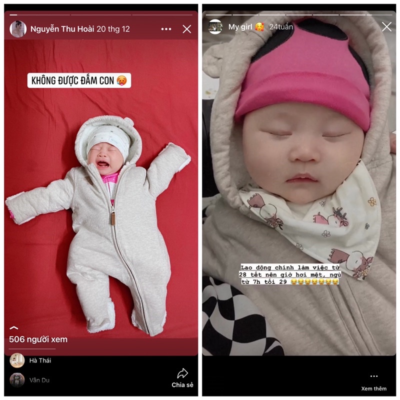 Body ủ lấm lót lông hiệu HM cho bé, body ủ HM xuất dư cho bé 3-11kg