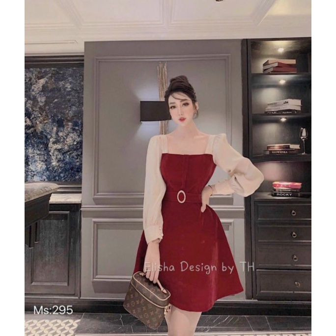 Đầm nhung dự tiệc