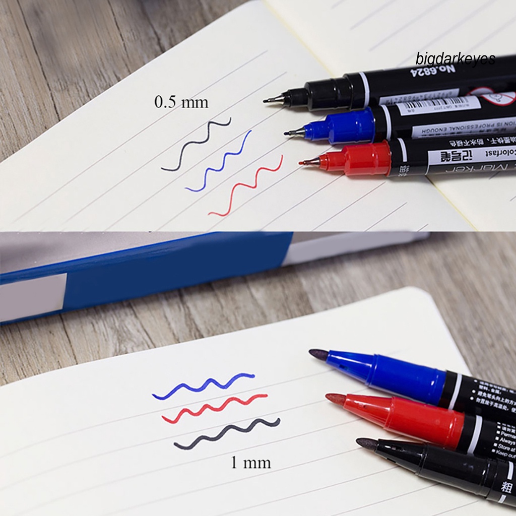 Bút Đánh Dấu Hai Đầu Ngòi 0.5/1mm Cho Văn Phòng