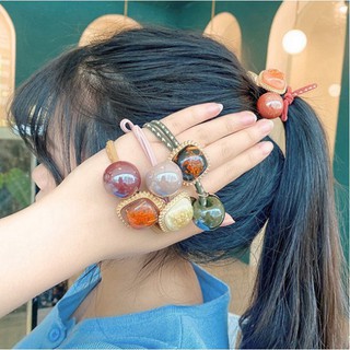 Dây buộc tóc, dây cột tóc mặt đá sang trọng kep.vn