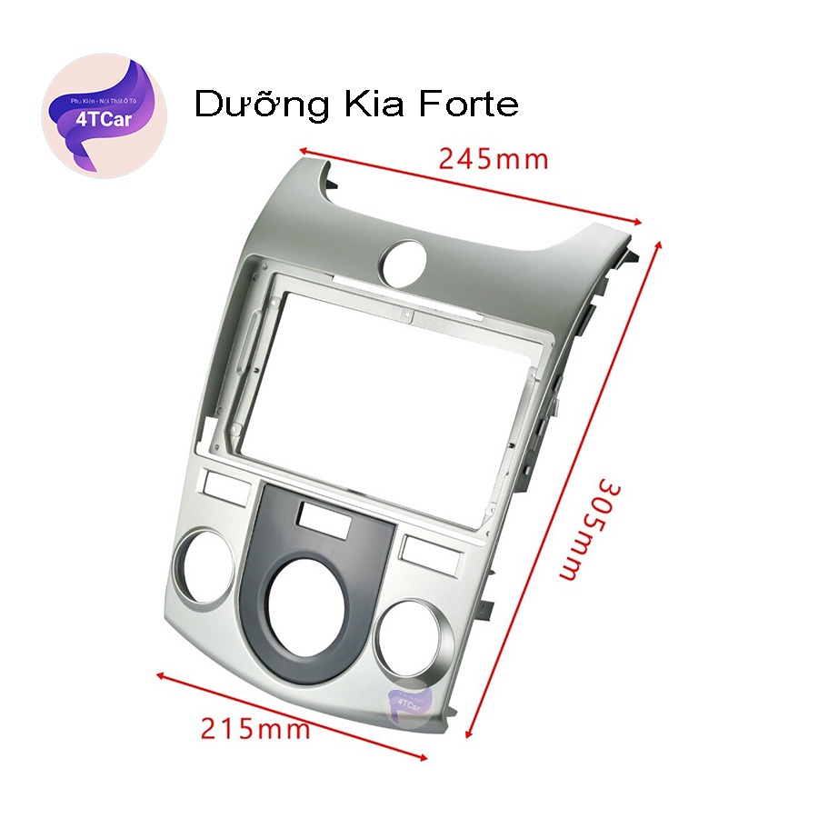 Mặt dưỡng Kia Forte 2007-2015 điều hòa cơ (9 inch)