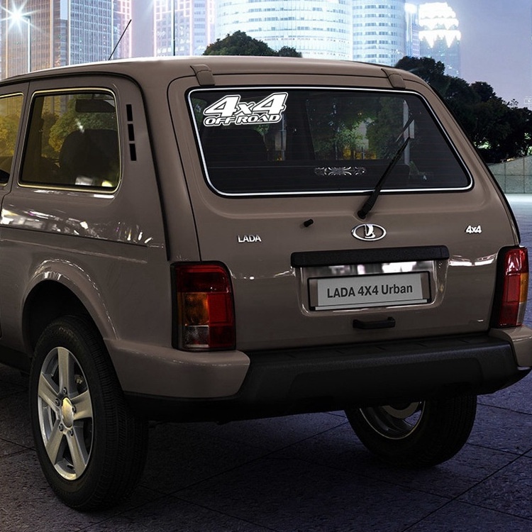 Decal  tem logo  chữ 4x4 OFF ROAD kiểu dáng thể thao hiện đại