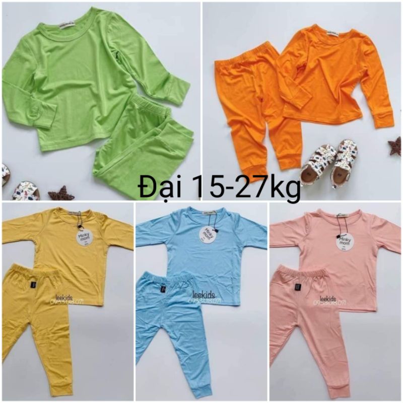 (15-28kg) Bộ dài tay thun lạnh bé trai bé gái size đại chất mịn đẹp