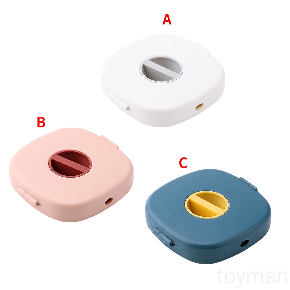 Hộp Đựng Dây Cáp / Điện Thoại Bằng Nhựa Có Thể Xoay Tiện Dụng