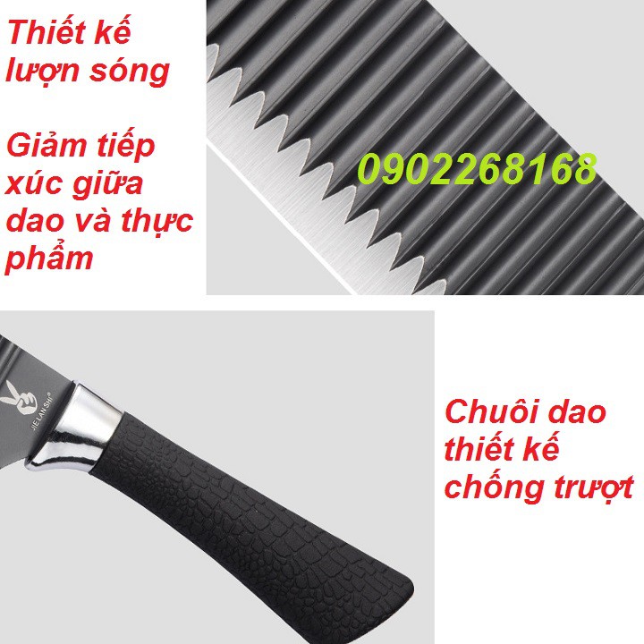 Dao thái thịt - Lượn sóng, chống dính, siêu sắc bén