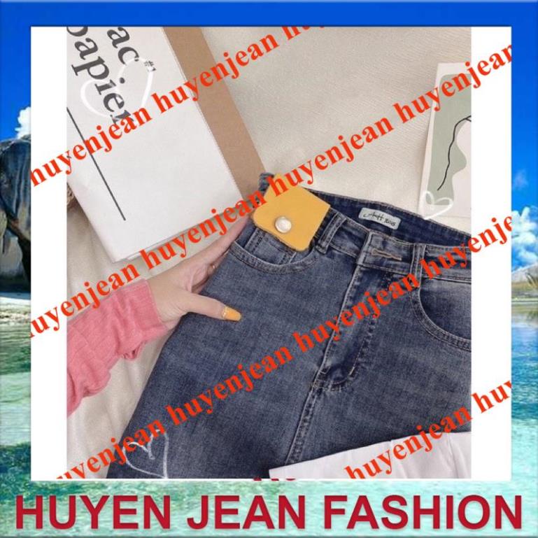 quần jean nữ cạp cao nắp da vàng hót hít | BigBuy360 - bigbuy360.vn