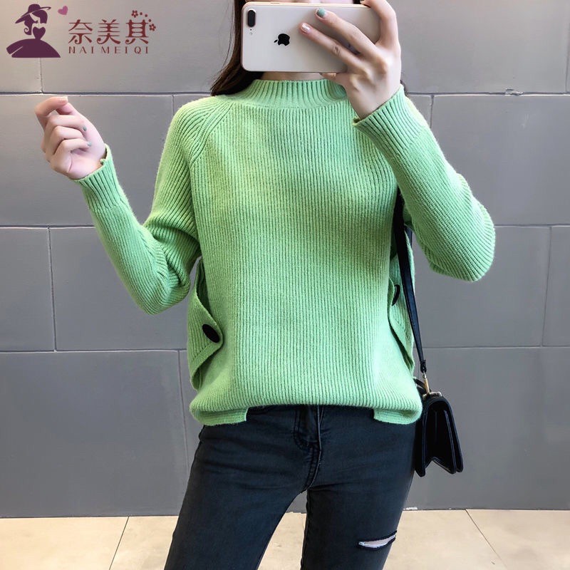 Áo len kiểu mới gắn cúc 2 bên hàng QCCC