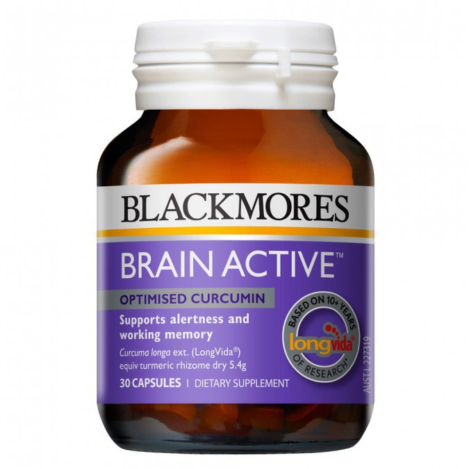 Viên Uống Bổ Não Giảm Stress, Tăng Cường Trí Nhớ Blackmores Brain Active (30 Viên)