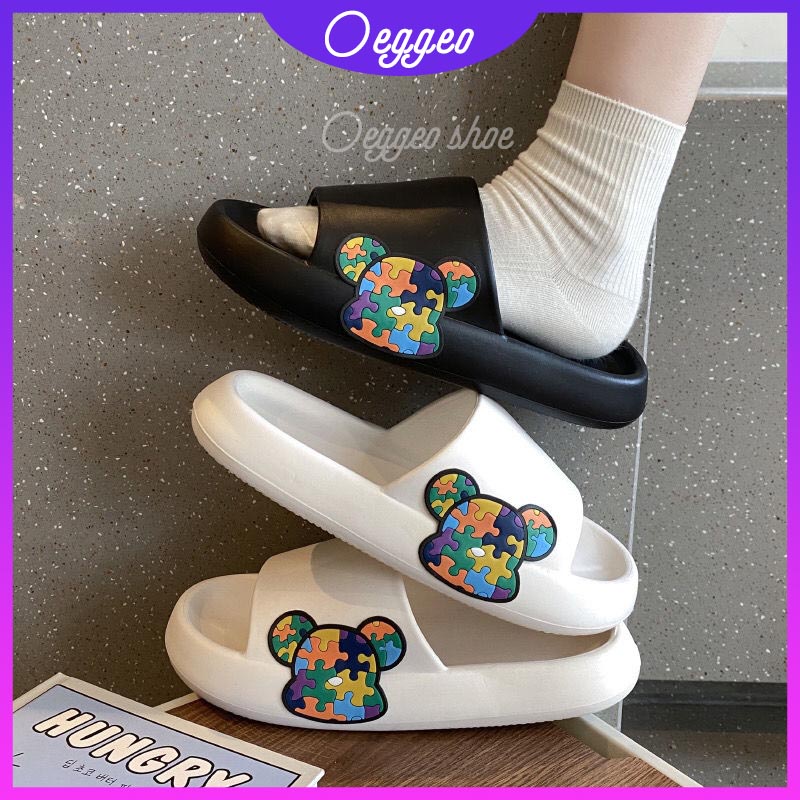 Oeggeo Dép Đế Dày Mang Trong Nhà Và Ngoài Trời Cho Nam Và Nữ