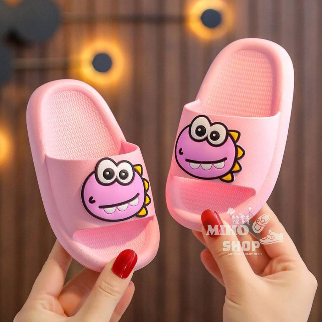 XẢ KHO Dép Quai Ngang Nguyên Khối Khủng Long 3 Răng Dẻo Mềm Êm Chân