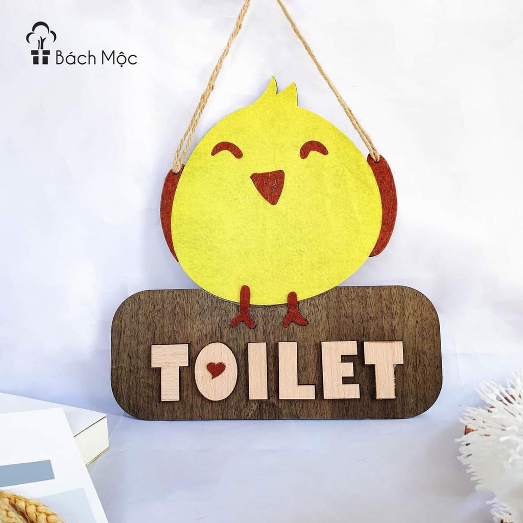 Bảng gỗ decor, bảng gỗ Toilet nhiều mẫu Siêu dễ thương