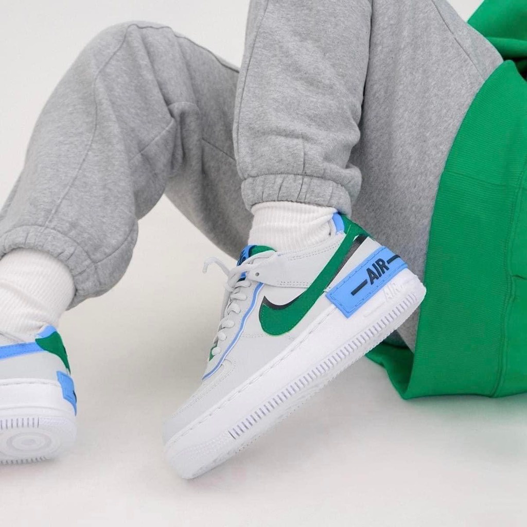 Giày Nike AF1 Shadow Xanh Lá Chính Hãng 💙SIMPLE SNEAKER💙 Air Force 1 Shadow Malachite Giày Thể Thao Nữ