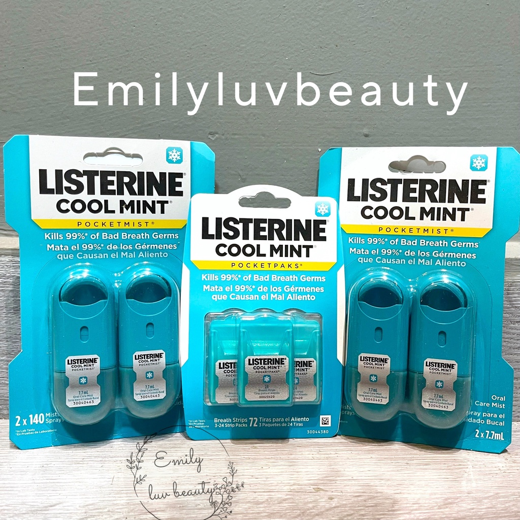 Xịt thơm miệng Listerine 7.7ml Mỹ