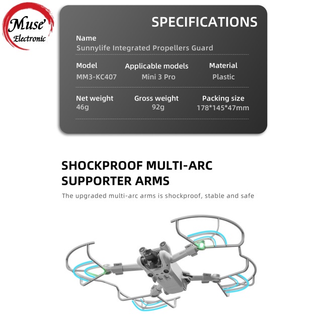 Vòng Bảo Vệ Cánh Quạt Tháo Lắp Nhanh Chống Va Chạm Cho Dji Mini 3 Pro