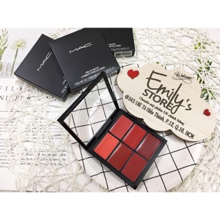 Bảng son MAC Pro Lip Palette 6 ô tone ĐỎ