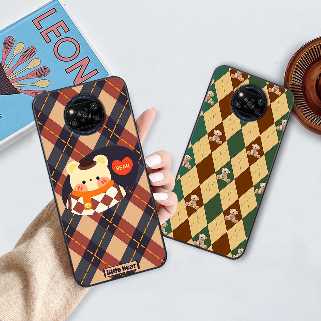 Ốp Xiaomi Poco X3 / Poco X3 Pro họa tiết hoa, gấu thời trang, ốp dẻo bền đẹp