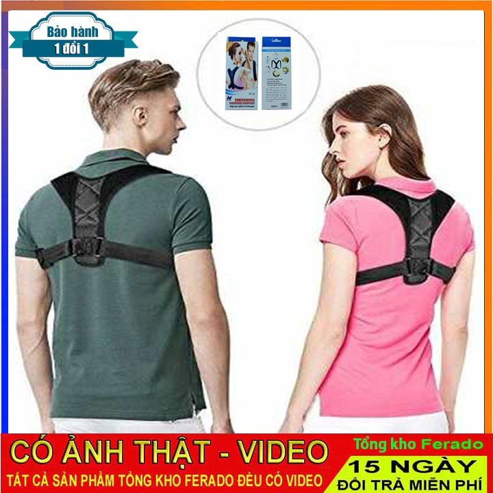Đai chống gù lưng nam nữ Energizing [CÓ VIDEO]