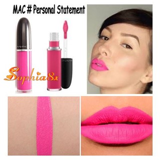 Son kem siêu lì cao cấp Mac màu Personal Statement màu hồng cánh sen