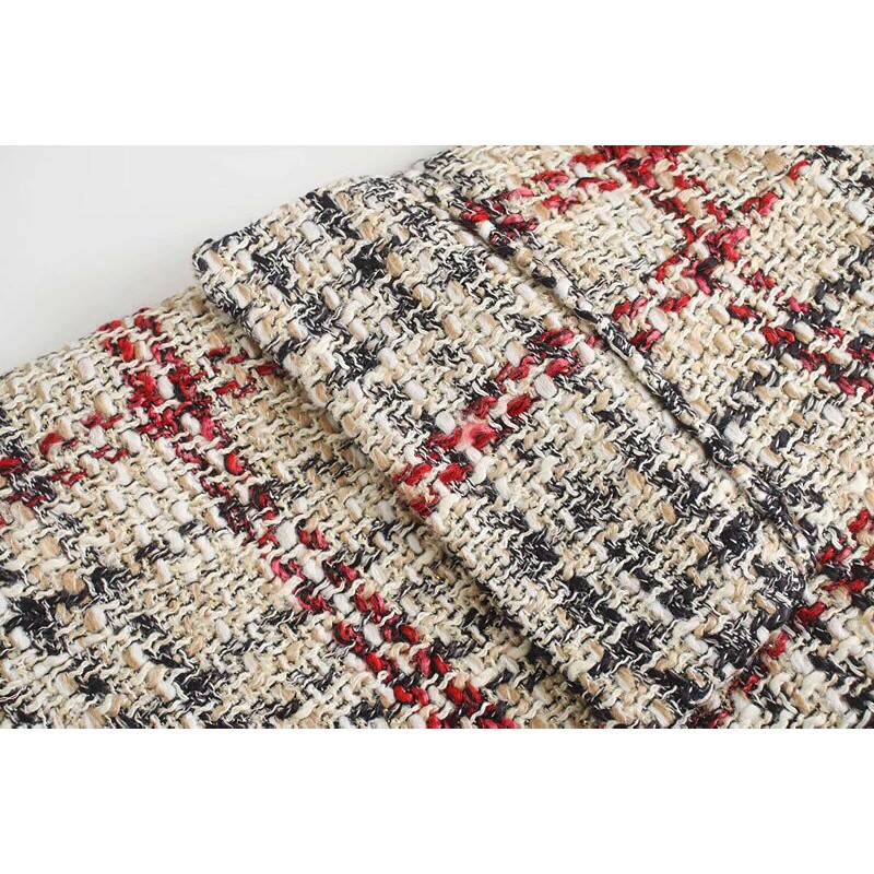 Áo blazer dạ tweed xuất dư