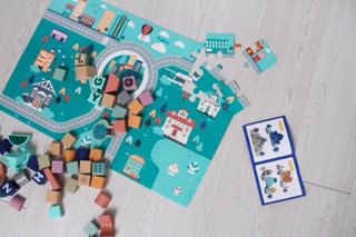 Bộ xếp hình gỗ OZMTOYS
