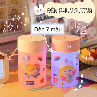(Có sẵn) Đèn xông tinh dầu Mini, máy xông đuổi muỗi kèm sticker ngộ nghĩnh