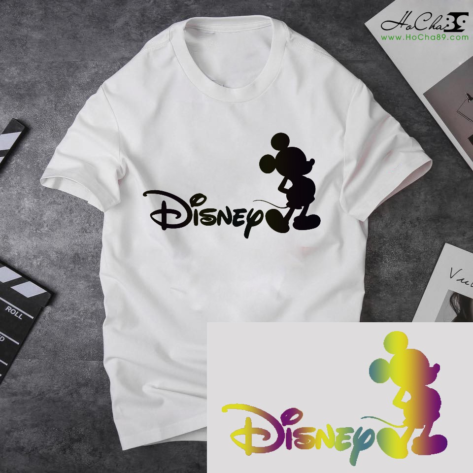 Áo thun DISNEY MICKEY Cao Cấp - Màu TRẮNG | Vải Cotton 4c Siêu Mềm Mịn (Không đúng Cotton đền tiền tặng áo - Hình Thật)