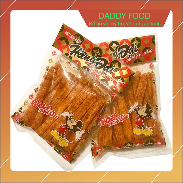 [Mã 155FMCGSALE giảm 7% đơn 500K] Snack mỳ gân bò Hằng Đại, Snack ngâm sốt mới tinh, dai ngon hấp dẫn