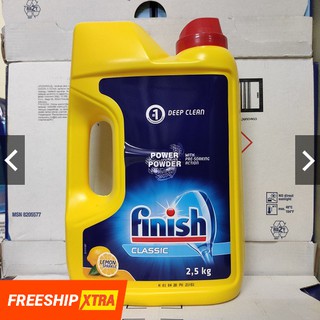Bột rửa bát finish 2.5kg hương chanh