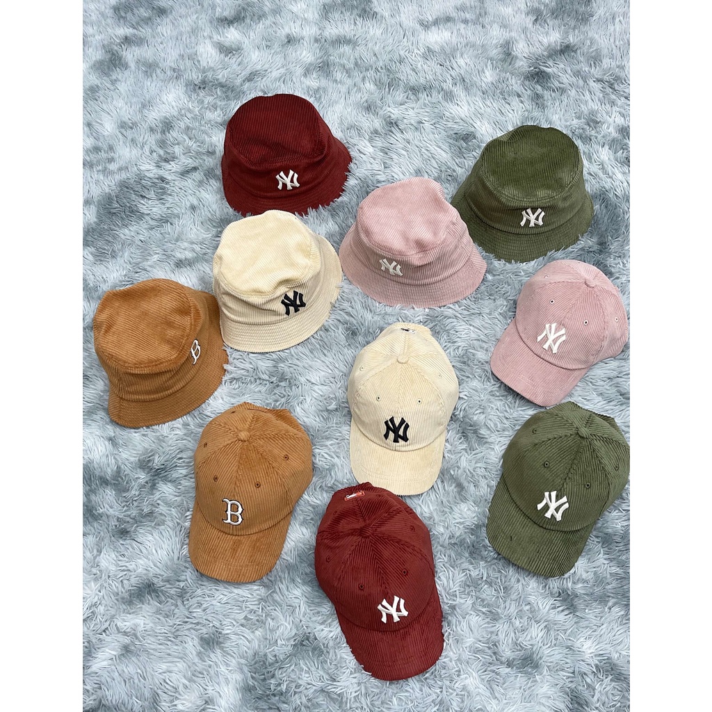 Mũ Lưỡi Trai NY Boston Cordoroy Basic Ball Cap [N56]