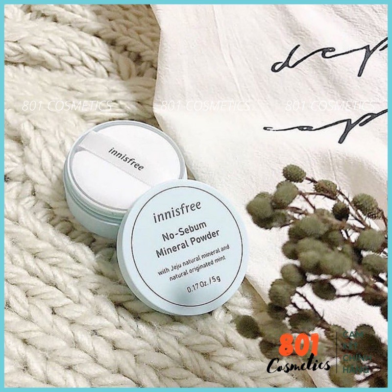 Phấn phủ kiềm dầu Innisfree No-sebum Mineral Power | Phấn phủ dạng bột kiềm dầu Innisfree (5g) | BigBuy360 - bigbuy360.vn