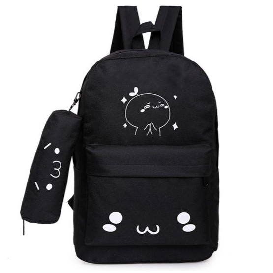 Bộ 2 món balo vải ,balo nữ,baloteen,balo đi học,balo hot,balo xinh,balo đa năng,balo da,balo kuteBal