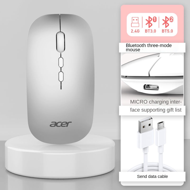 Chuột không dây Bluetooth Có Thể Sạc Lại Cho Laptop PC